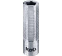kwb Porte-embouts à changement rapide - extra court, magnétique, porte-embouts avec douille en acier inoxydable de 35 mm et tige hexagonale de 3/8 pouce pour embouts de 1/4 pouce