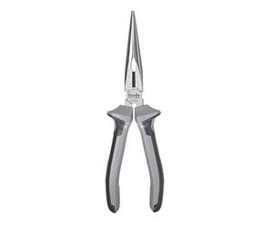 kwb Profi pince à bec plat/pince à bec plat 200 mm 382320, selon DIN ISO 5745, forme droite, arêtes de coupe trempées par induction