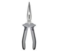 kwb Profi pince à bec plat/pince à bec plat 200 mm 382620, selon DIN ISO 5745, forme courbée à 45°, arêtes de coupe trempées par induction