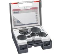 kwb Set de scies cloches professionnelles pour carreleurs 499505 (8 pièces, carbure de tungstène, tube de précision, brasé à haute température)
