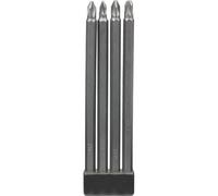 KWB Set d'embouts INDUSTRIAL STEEL, 1/4', extra longs, 4 pièces - 120920