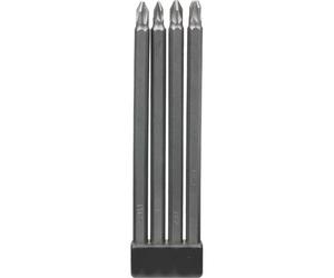 KWB Set d'embouts INDUSTRIAL STEEL, 1/4', extra longs, 4 pièces - 120920