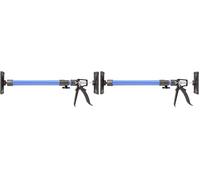 kwb Support de montage stable ou support télescopique, court, extensible de 50 à 115 cm, charge maximale 30 kg, plateau de pression inclinable jusqu'à 90 (Lot de 2)