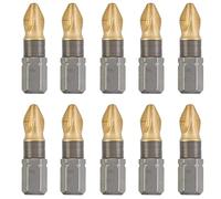 kwb Titan Bits - Set de 10 embouts PZ 2 25 mm