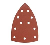 kwb Triangle de ponçage pour ponceuses Delta et Multi - pour le métal, le bois, la peinture, entre autres pour Metabo FMS, 100 x 147 mm, grain 5x K-60, 5x K-120, 5x K-180, 15 pcs