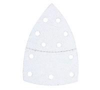 kwb Triangles abrasifs 100x62, 93 mm en corindon avec revêtement stéarate, grain 180, changement sans outil, encollage entièrement en résine synthétique et support papier renforcé