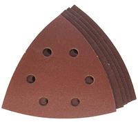 kwb Triangles abrasifs 105 mm en corindon supérieur avec grain 240, changement sans outil, encollage en résine synthétique et support papier renforcé pour le ponçage fin du bois et du métal
