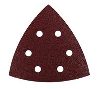 kwb Triangles abrasifs 105 mm en corindon supérieur avec grain 40, changement sans outil, encollage en résine synthétique et support papier renforcé pour le ponçage grossier du bois et du métal