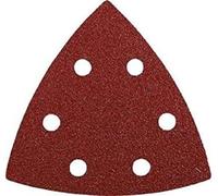 kwb Triangles abrasifs 93 mm en corindon supérieur avec grain 240, changement sans outil, encollage en résine synthétique et support papier renforcé pour le ponçage fin du bois et du métal