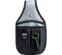 kwb Werkzeug-Gürteltasche aus Nylon mit 2 Großen und 3 kleinen Fächern, Hammerschlaufe und Schlaufe mit Karabinerhaken