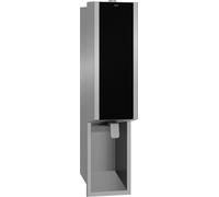 KWC AR Distributeur de savon, EXOS, acier inoxydable, encastré, 124x500x120 mm, façade ESG noir