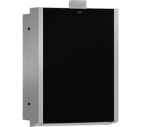 KWC AR Poubelle hygiénique, EXOS, affleurant, encastré, 284x332x125 mm, façade ESG noir, 3,7l