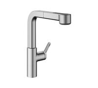 KWC Ava 2.0 Mitigeur de cuisine pivotant, avec douchette extractible, 10.461.002.177FL,