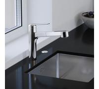 KWC Domo 2, robinetterie pour évier, chromée, basse pression