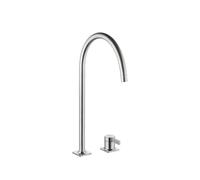 KWC Era 2, mélangeur de lavabo, acier inoxydable
