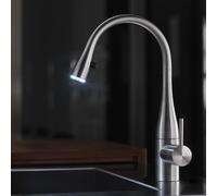 KWC Eve Mitigeur de cuisine pivotant, avec douchette extractible, 10.121.102.700FL,
