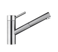 KWC Inox Mitigeur de cuisine pivotant, avec douchette extractible, 10.271.103.700FL,