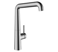KWC Kio 2, robinet de lavabo, finition en acier inoxydable, haute pression