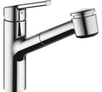 KWC Mitigeur d'évier Luna E avec douchette extractible - 10.441.033.000FL