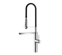 KWC Ono Highflex 2, robinetterie d'évier, acier inoxydable, haute pression