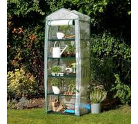 Kweekkas Broeikas pour l'intérieur et l'extérieur Cadre en acier et feuille de couverture renforcée en PVC - Stable et facile à monter (5 couches)