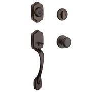 Kwikset 687BWXCV 11P SMT CP Belleview cylindre simple serrure avec Cove Bouton SmartKey en Venetian Bronze