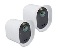 kwmobile 2X Coque Compatible avec Arlo Ultra/Arlo Pro 3 / Pro 4 - Étui Souple en Silicone pour Caméra de Sécurité - Blanc
