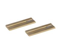 KWO Versofix Lame réversible | 50x10x1,5 mm | 2 pièces | Lame réversible adaptée au bois dur + bois tendre et plastique | Lame de rechange pour prétailleuse, fraise à laquer, fraise à rainurer | T10MG