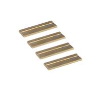 KWO Versofix Plaquette | 20x10x1,5 mm | 4 pièces | Couteau réversible pour bois dur + bois tendre et plastique adapté | Couteau de rechange pour prétailleur, fraise à laquer, fraise à rainurer | T10MG