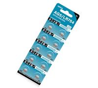 kwoifioy Lot de 10 piles bouton AG5 LR754 193 SR754 546 RW28 939A LR48 D309 pour montre, jouet électronique, calculatrice, ordinateur portable