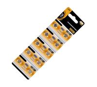 kwoifioy Lot de 10 piles bouton alcalines AG0 / AG1 / AG2 / AG3 1,55 V pour appareils auditifs et médicaux