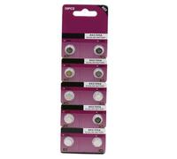 kwoifioy Lot de 10 piles bouton alcalines LR726 396 SR726 196 haute capacité AG2/LR726/396 pour montres et jouets