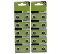 kwoifioy Lot de 20/10 piles bouton alcalines AG9 / LR936 / 394 pour montre - Piles bouton pour jouets et montres