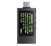 KWS-For X1 Testeur de voltmètre ampèremètre USB-C 30 V 12 A PD3.1 pour détecteur de déclenchement QC4.0 avec écran IPS Coque en aluminium pour analyse de charge de câble