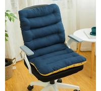 KWULDNAL Coussins de Siège Coussin Exterieur Jardin avec Ceinture élastique au Dos pour Chaise, Fauteuil ou transat de Jardin, terrasse ou Balcon(Navy Blue,85x45cm)