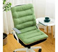 KWULDNAL Coussins de Siège Coussin Exterieur Jardin avec Ceinture élastique au Dos pour Chaise, Fauteuil ou transat de Jardin, terrasse ou Balcon(Green,100x45cm)