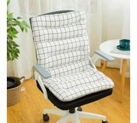 KWULDNAL Coussins de Siège Coussin Exterieur Jardin avec Ceinture élastique au Dos pour Chaise, Fauteuil ou transat de Jardin, terrasse ou Balcon(B,85x45cm)