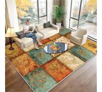 KwuSeug Tapis de Salon Lavable Machine Antidérapant, Tapis de Protections de Sol pour Salle à Manger Cuisine Descente de Lit Chambre Adulte d'enfant Tapis de Chaise de Bureau Gaming 100 x 140 cm