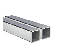 Kwweeoo Tube carré inox 304, 2 pcs,ép.xCxCxL:1x20x20x200mm(0.1x2x2x20cm)