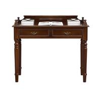 Kx9Lb8d Bureau d'écriture Bureau Vintage de Style américain avec tiroirs, Bureau d'étude en Bois, Coiffeuse for Petit Espace, Noyer Bureau à Domicile
