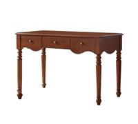 Kx9Lb8d Bureau d'écriture Bureau Vintage en Bois Massif avec tiroirs, Table d'écriture de Cerisier Bureau à Domicile