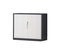 Kx9Lb8d Classeur Classeur à Porte coulissante et roulante, Armoire en Acier for fichiers données, de Bureau, bibliothèque Balcon, Petite Rangement Armoire de Bureau(Noir)