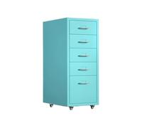 Kx9Lb8d Classeur Classeur de Bureau Grande capacité à 5 Couches, Armoire d'organisation données multifonctionnelle, Commode en Acier laminé Froid épaissie, Rangement Armoire de Bureau(Blue)