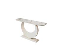 Kx9Lb8d Console d'entrée Table d'entrée en Dalle fixée au Mur dans Le Salon, Simple, Blanche, intégrée Couloir Table Basse(Moyen)
