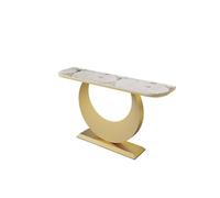 Kx9Lb8d Console d'entrée Table d'entrée Simple de Console Semi-Circulaire en Dalle Table Basse(Petit)