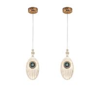 KXEcoLife Mini Suspension en Acrylique, luminaire LED de Luxe pour îlot de Cuisine, Salle à Manger, Chambre, entrée (Lot de 2)