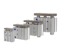 KXIWLUFV Cylindre Compact à Tige de Guidage avec Aimant intégré MGPM16-10 MGPM12-20 1 pièce(50mm Stroke,MGPM12)