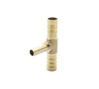 KXJSYL Tool 1PC 4mm 5mm 6mm 8mm 10mm 12mm 14mm 16mm Té Type Réducteur Tuyau Barb Laiton Barbelé Tube Tuyau Raccord Réducteur Coupleur Connecteur Adaptateur(8-4-8mm OD)