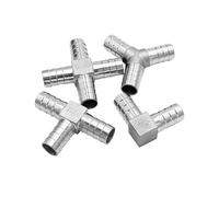 KXJSYL Tool 1pc 4mm 6mm 8mm 10mm 12mm 13mm 14mm 15mm 16mm 19mm Tuyau Barb Pagoda Tail Tee Y Elbow Cross 3 4 Way 304 Raccord de Tuyau en Acier Inoxydable(T-Type 20mm)