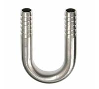 KXJSYL Tool 6 8 10 12 16 20 25mm Tuyau Barbe 304 en Acier Inoxydable en Forme de U coude Tuyau raccord connecteur Eau gazole(10mm)